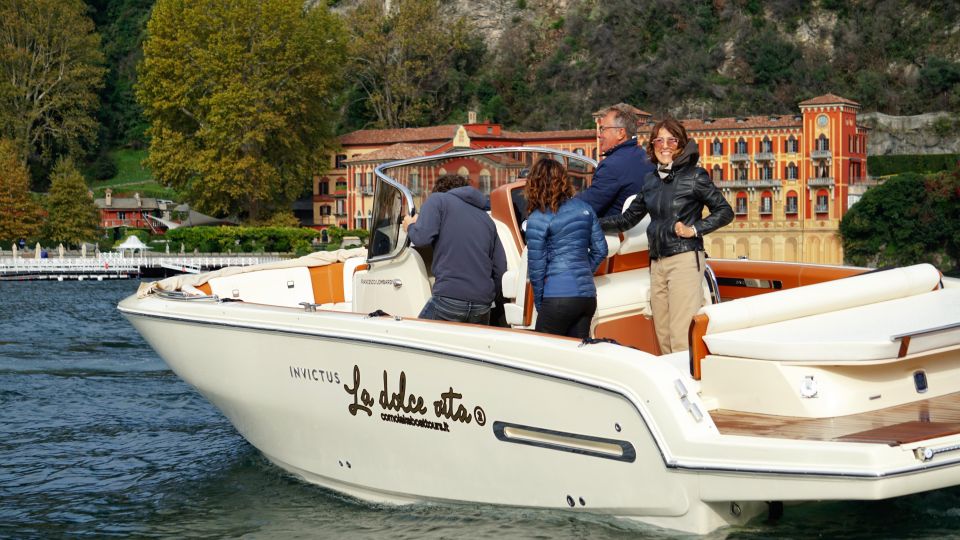 Lake Como: Glamour Private Tour 3 Hours Invictus Boat - Price and Inclusions