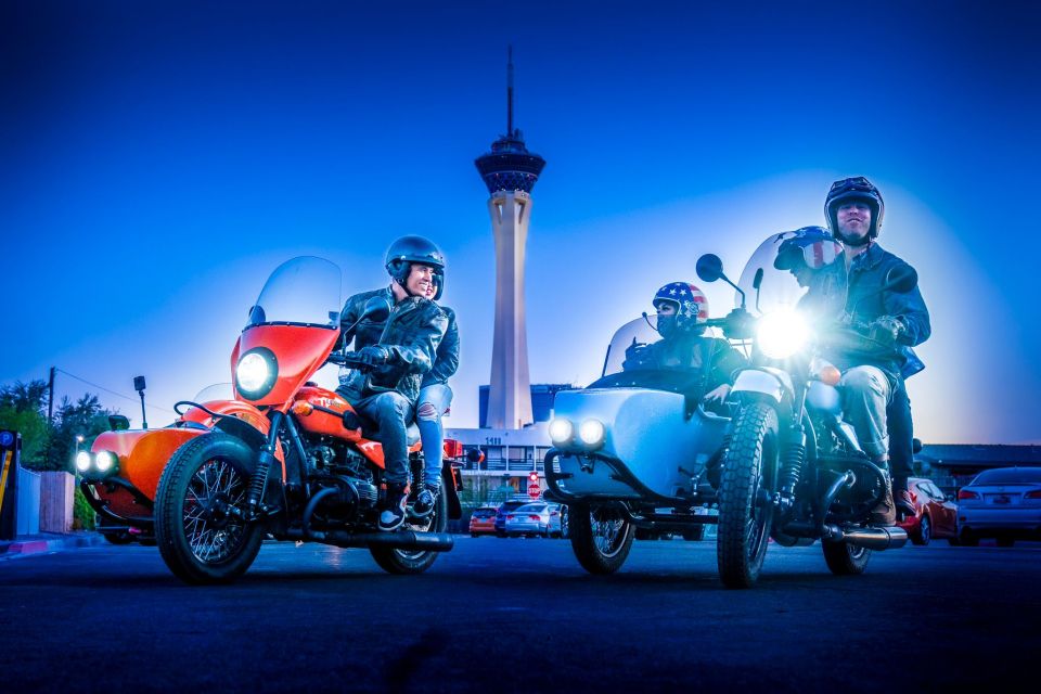 Las Vegas: Sidecar Tour of the Las Vegas Strip by Night - Eiffel Tower & High Roller