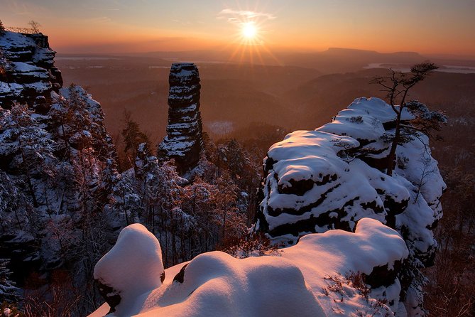 Pravcicka Gate & Bastei Bridge Winter National Park Tour From Prague - Visit Major National Parks