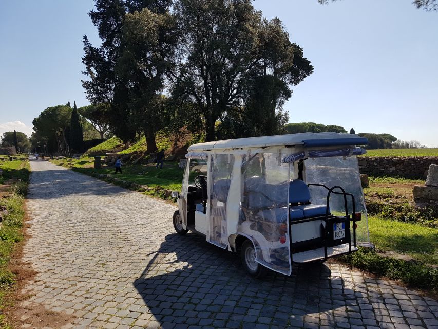 Rome: Appian Way Golf Cart Charter With Driver - Sightseeing Stops for Photo Opportunities