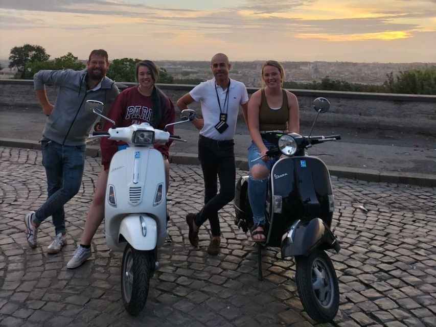 Rome by Night Vespa Tour With Driver/Private Guide - Frequently Asked Questions