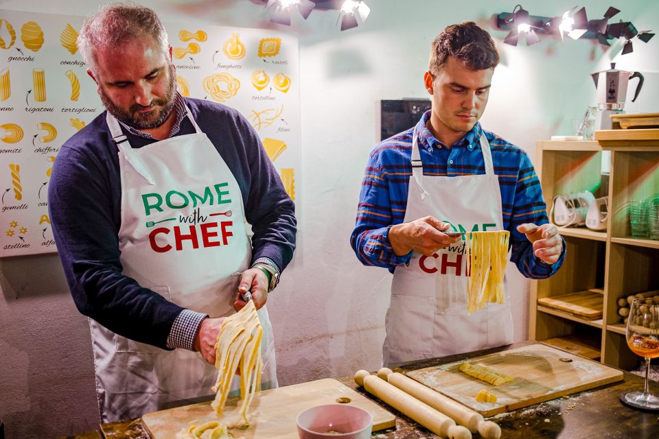 Rome: Pasta Cooking Class With Spritz Cocktails - Hearing From the Local Chef