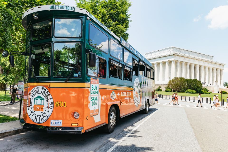 Washington, DC: Old Town Hop-On Hop-Off Trolley City Tour - Mobile App and GPS Tracking