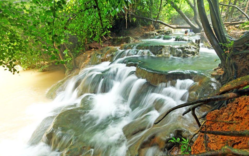 Aonang, Hot Springs, Emerald Pool, Tiger Cave - Third Stop: Hot Waterfall