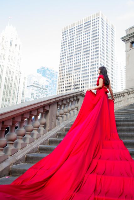 Chicago: Luxury Private Flying Dress Photoshoot 2 Locations - Highlights of the Photoshoot