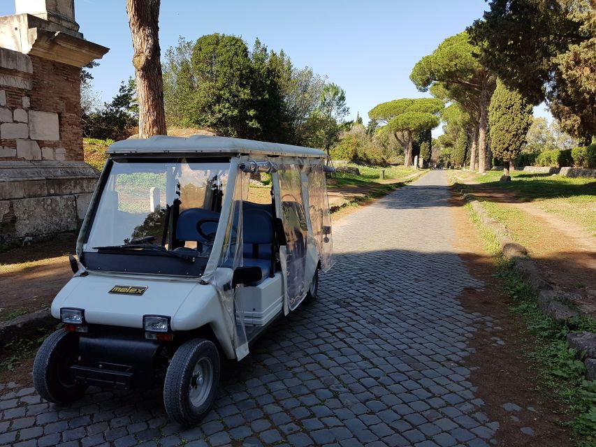 Rome: Appian Way Golf Cart Charter With Driver - Optional Tour Into the Catacombs