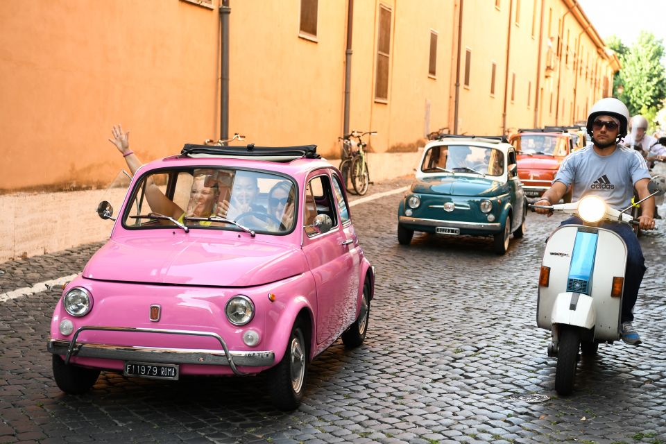 Rome: Tour in a Vintage ‘90s Fiat 500 With Paparazzi Photo - Booking and Availability