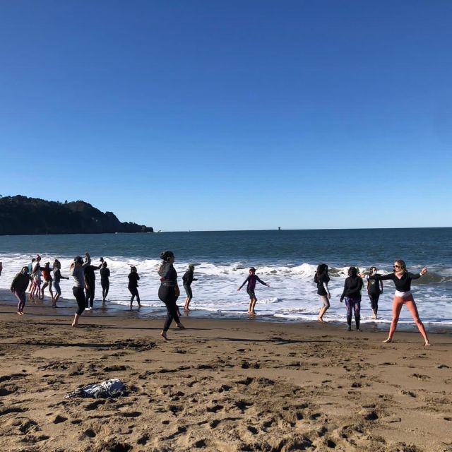 San Francisco: Silent Disco Yoga at Baker Beach - Recap