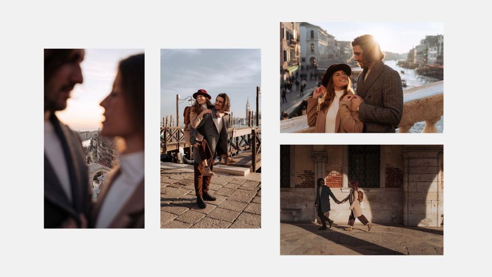 Venice: Elegant Couple Photos on Your Vacation - Receiving Edited Photographs