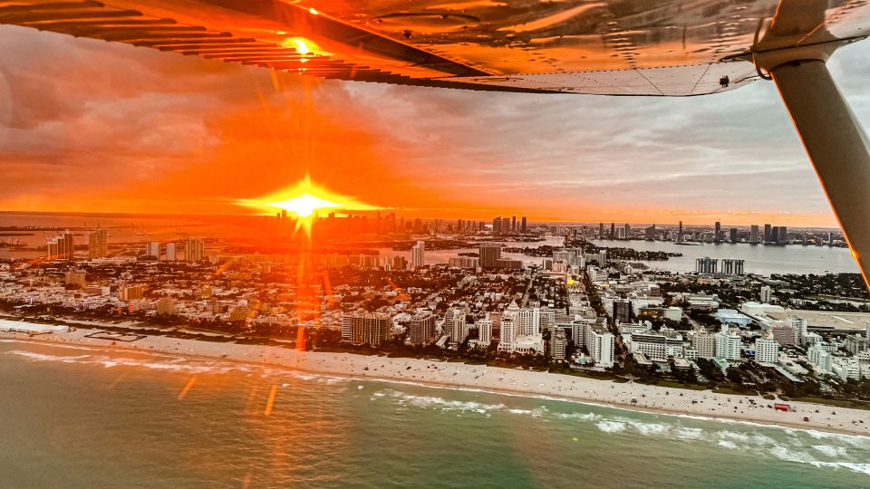 Miami Beach: Private Romantic Sunset Flight With Champagne - Frequently Asked Questions