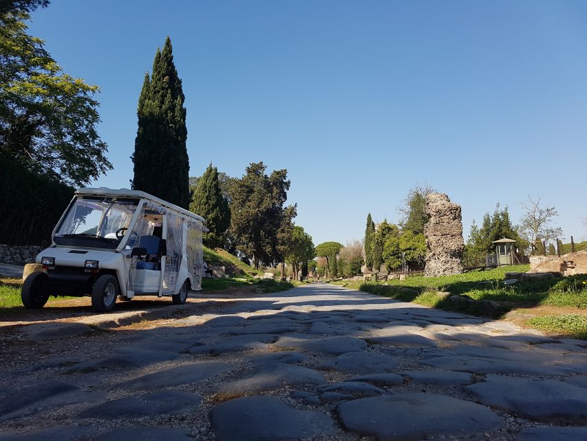 Rome: Appian Way Golf Cart Charter With Driver - Frequently Asked Questions