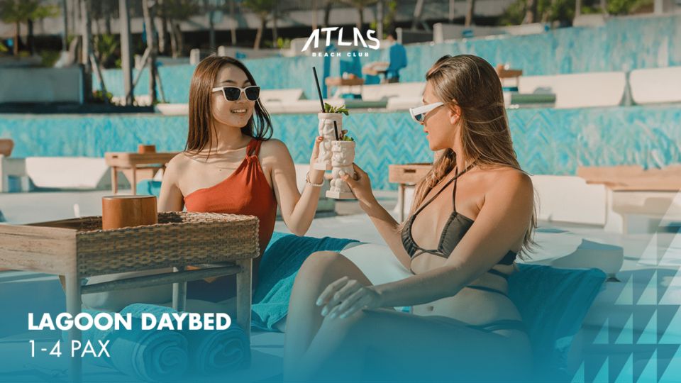 Atlas Beach Club Bali: Daybed/Sofa Booking With F&B Credit - Key Points