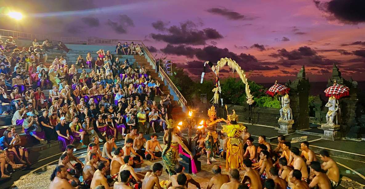 Bali: Sunset Beach and Temple Tour With Fire Dance Show - Key Points