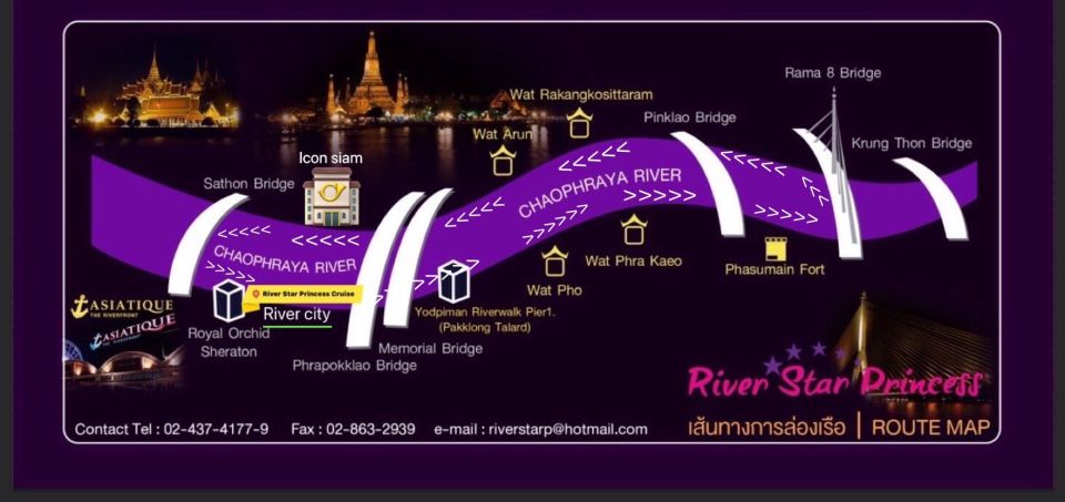 Bangkok: River Star Princess Chao Phraya Dinner Cruise