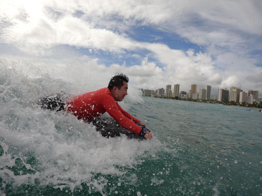 Bodyboard Lesson in Waikiki, 3 or More Students, 13+ - Key Points