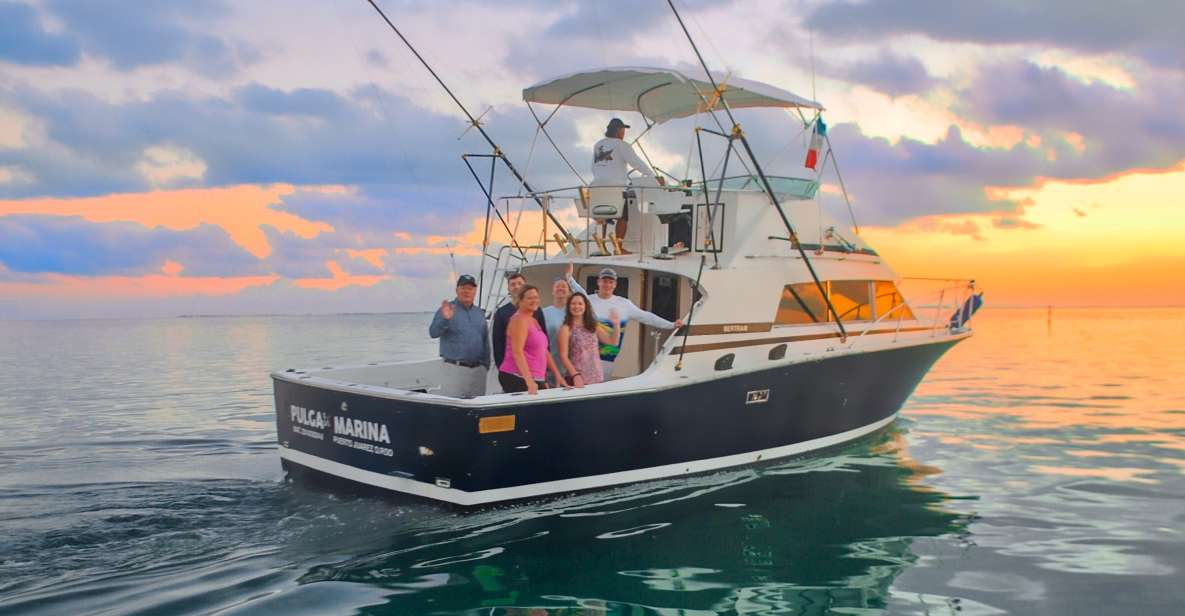 Cancun: Shared Sport Fishing Boat Trip With Drinks - Key Points