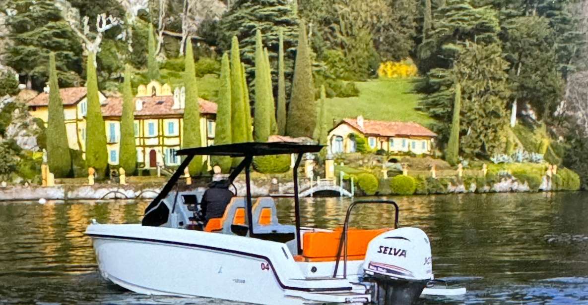 Lake Como: 1 Hour Private Boat Tour With Driver - Key Points