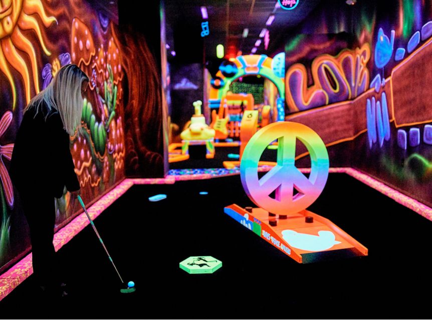 Mall of America: Rock of Ages Blacklight Mini Golf Ticket - Key Points