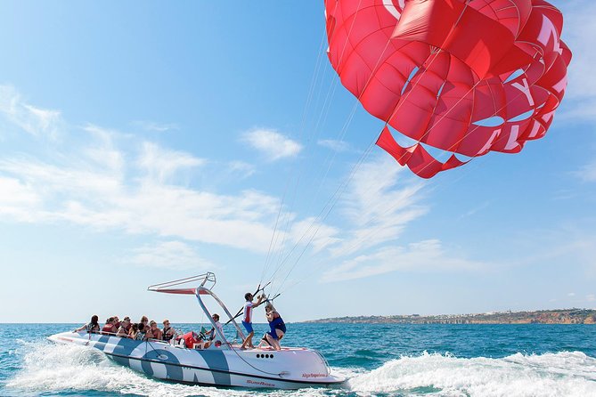 Parasailing From Albufeira Marina by Boat - Key Points