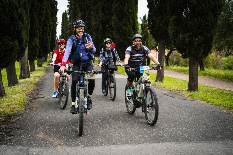 Rome: Appian Way Guided Tour on E-Bike With Wine Tasting - Key Points