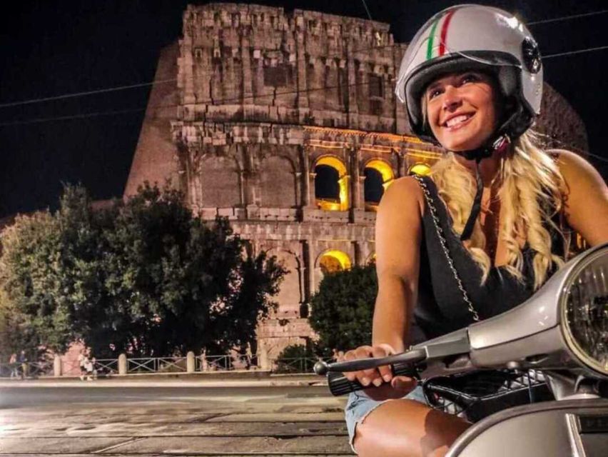 Rome by Night Vespa Tour With Driver/Private Guide - Key Points