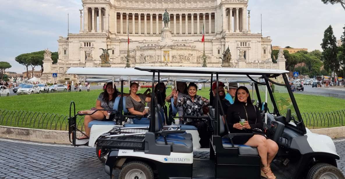 Rome: Highlights and Hidden Sights Golf Cart Tour - Key Points