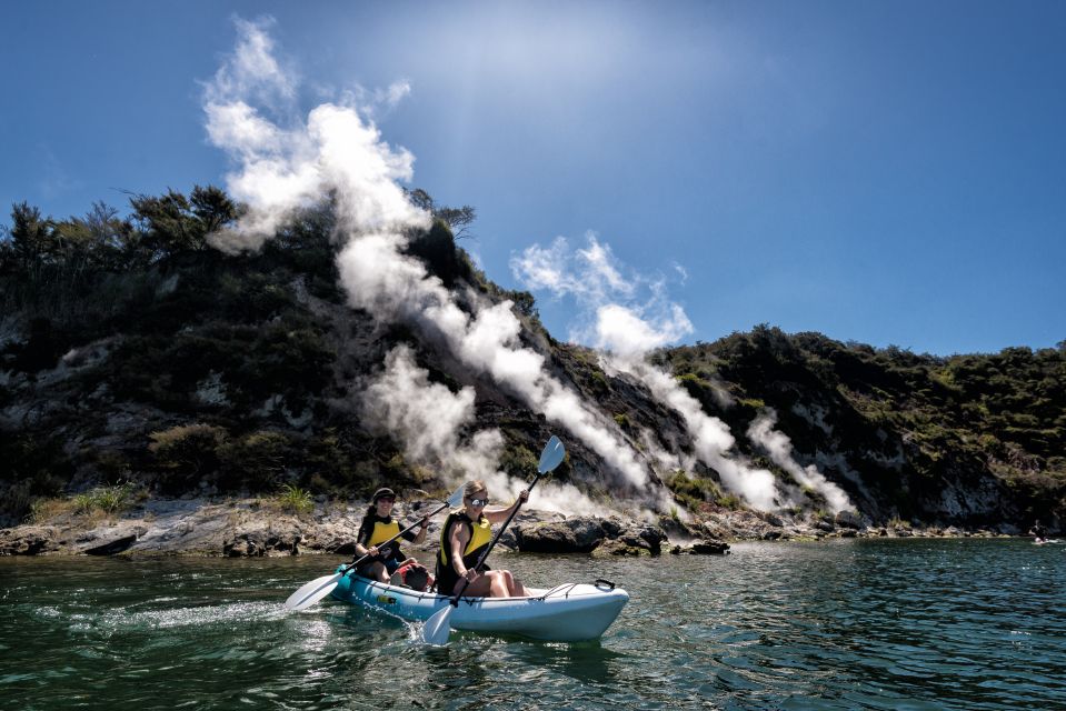 Rotorua: Guided Waimangu Walk and Steaming Cliffs Kayak Tour - Key Points