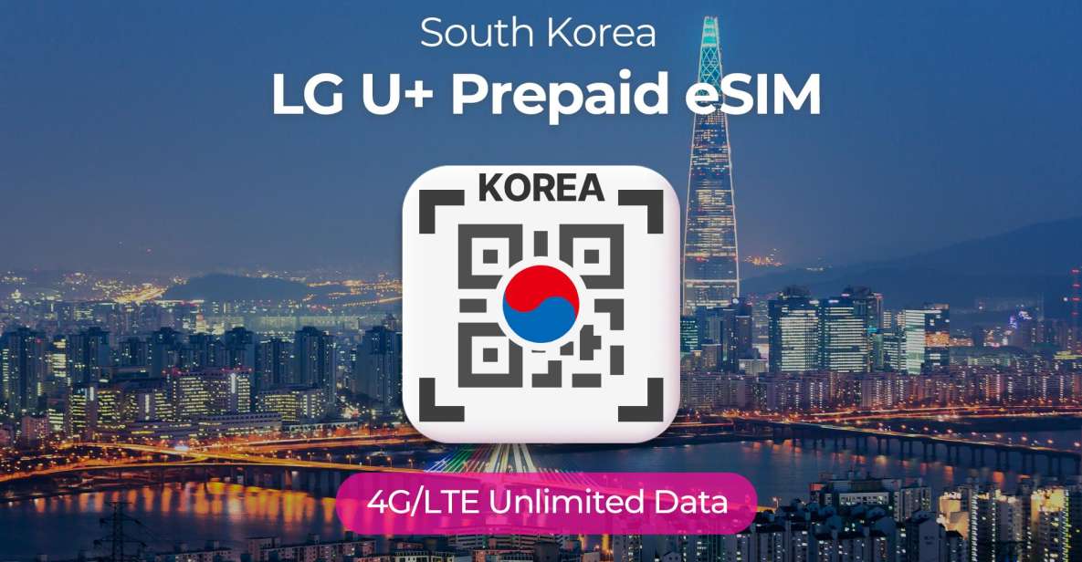 South Korea: LG U+ Esim Unlimited Roaming Data Plan - Key Points