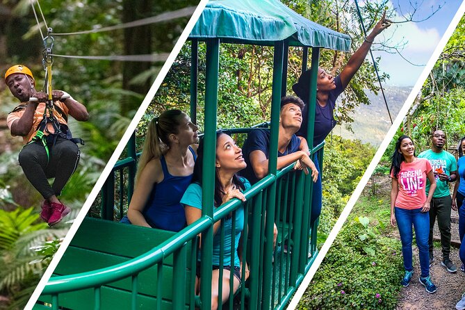 St. Lucia Zip Line, Aerial Tram and Hiking Tour Ultimate 3 - Key Points