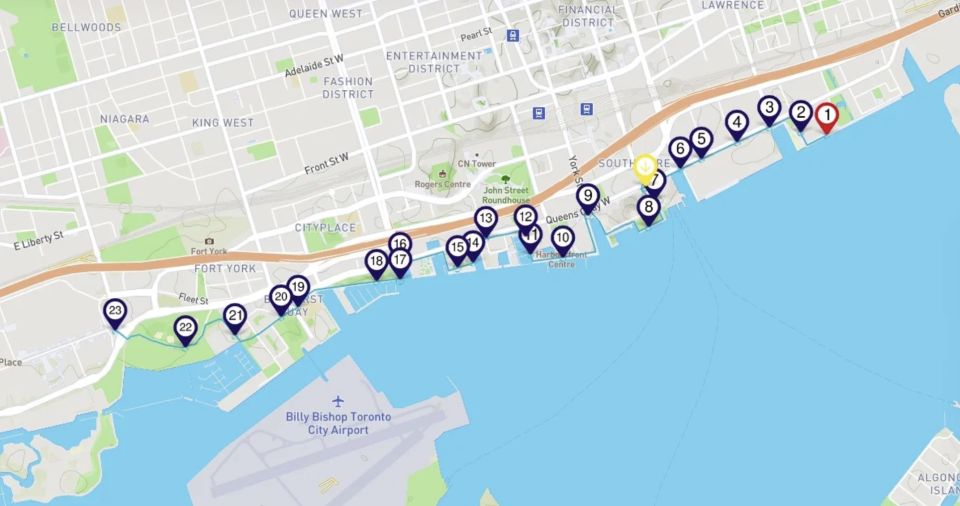 Torontos Waterfront: Smartphone Audio Walking Tour - Key Points