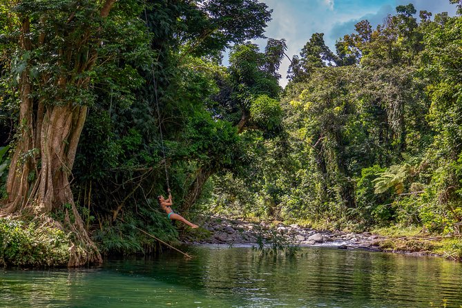 Yunque Rainforest River Rope Swing With Waterslide and Beach Tour - Included Amenities and Logistics