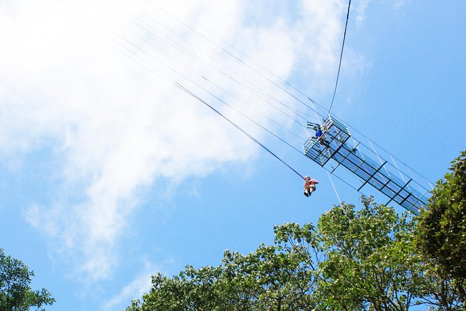 100% Adventure Park Combo: Zipline, Superman, and Mega Tarzan Tour in Monteverde