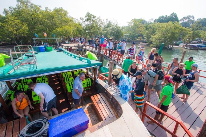 4 Island Tour by Traditional Big Longtail Boat From Krabi