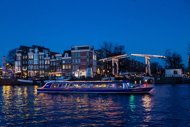 90-minute Amsterdam Evening Canal Cruise by Blue Boat Company