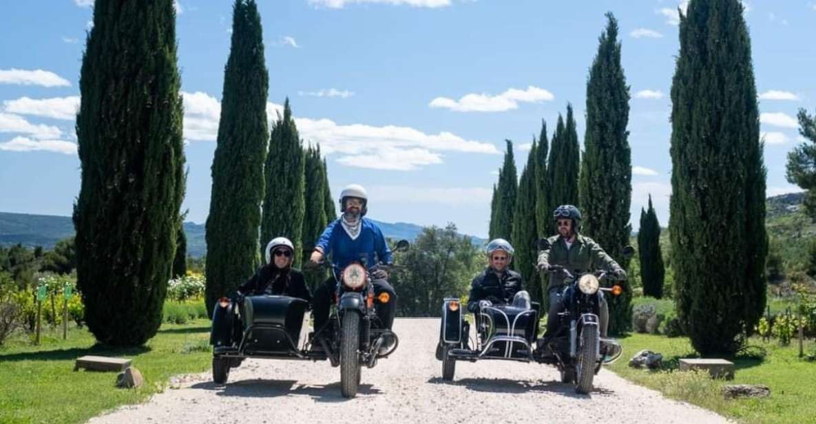 Aix-en-Provence: Wine or Beer Tour in Motorcycle Sidecar