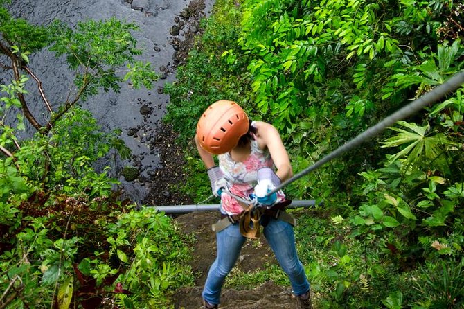 Arenal Volcano Canopy Tour, 50 Meters Rappeling and Hot Springs