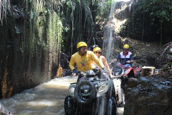 Bali Atv Riding Through Cave and Waterfall