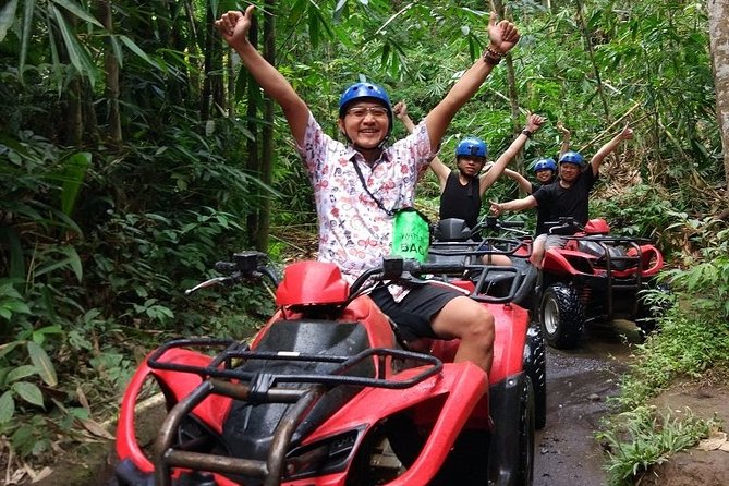 Bali Quad Bike Through Cave and Waterfall With Private Transfer