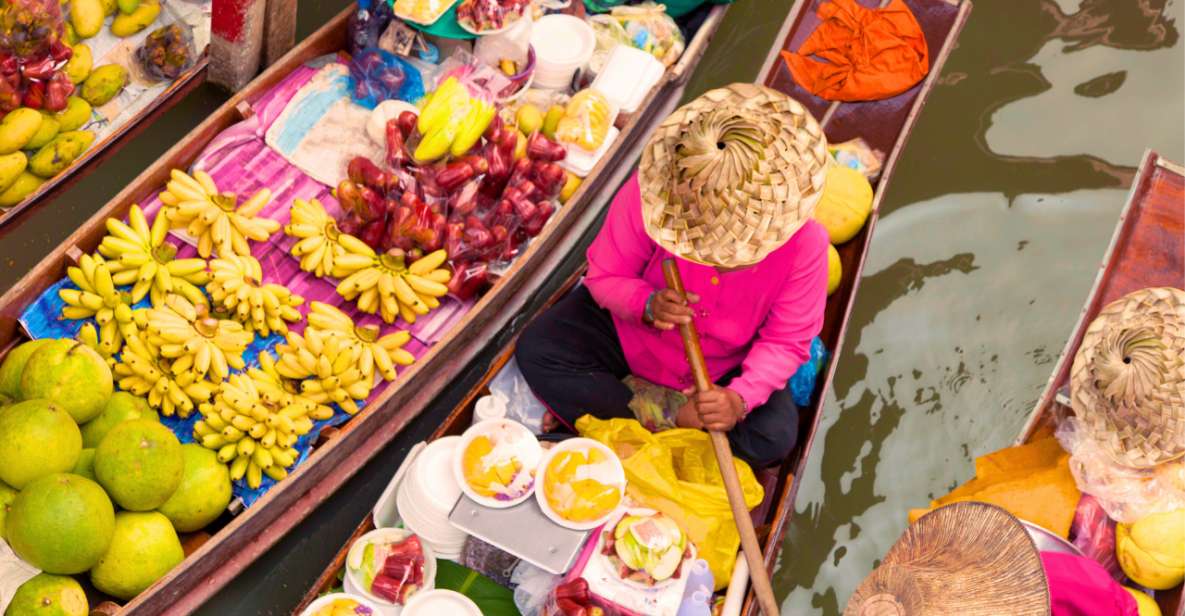 Bangkok: Damneon Saduak Floating & Train Markets Guided Tour