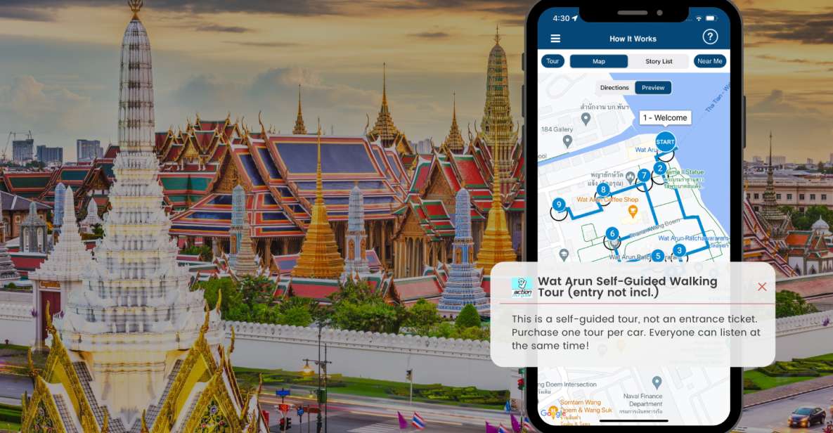 Bangkok: Wat Arun Self-Guided Audio Tour