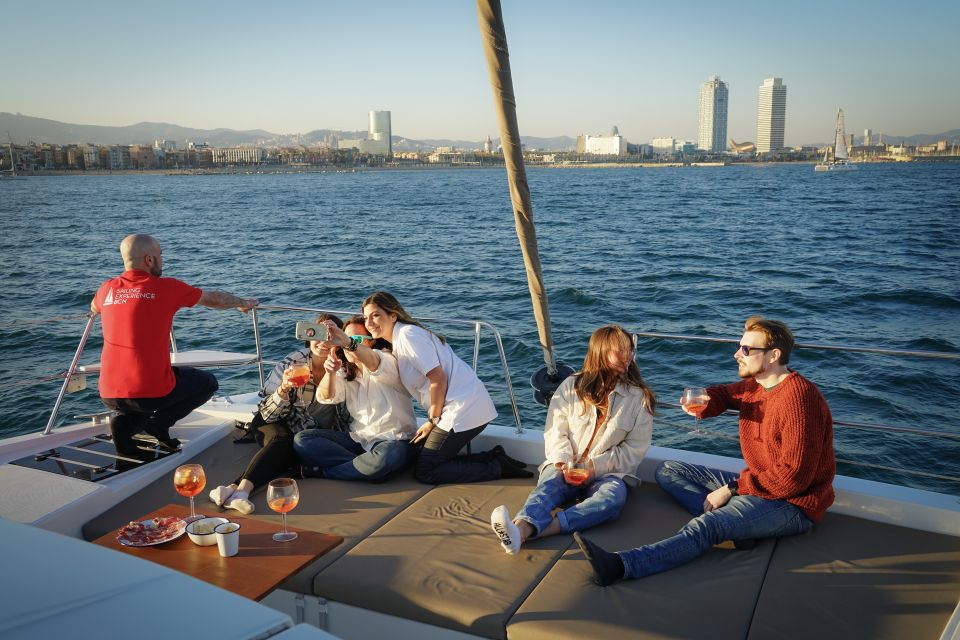 Barcelona: 2-3-4 Hrs Private Catamaran Sailing up 32 Guests