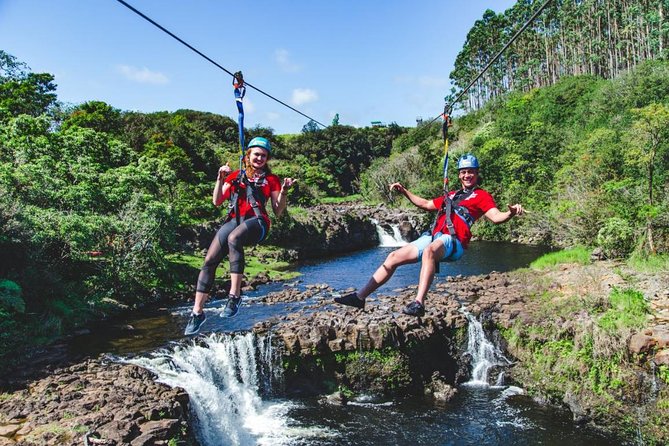 Big Island 9-Line Zipline Experience Plus Kayaking Tour