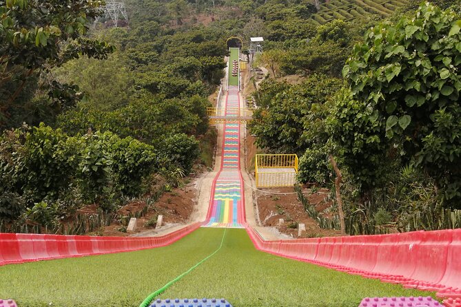 Bike Zipline, Cafe Albania Rainbow Slide and Wings Swing