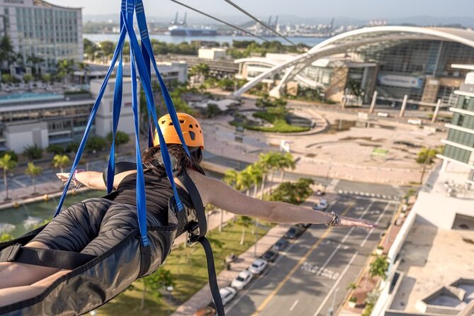 Blazing Bull Zip Line Activity at Toroverde Urban Park San Juan