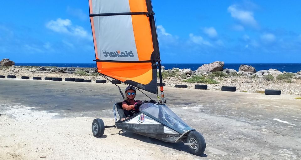 Blokart Landsailing on the Shores of the Caribbean Bonaire