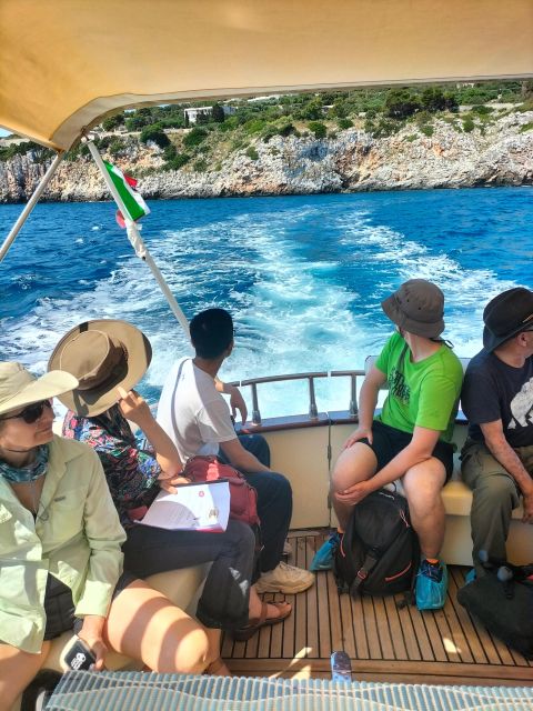 Boat Trip to Santa Cesarea Terme From Castro