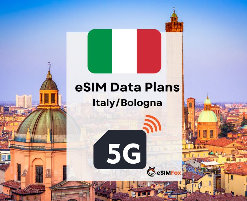 Bologna: Esim Internet Data Plan for Italy High-Speed 4g/5g