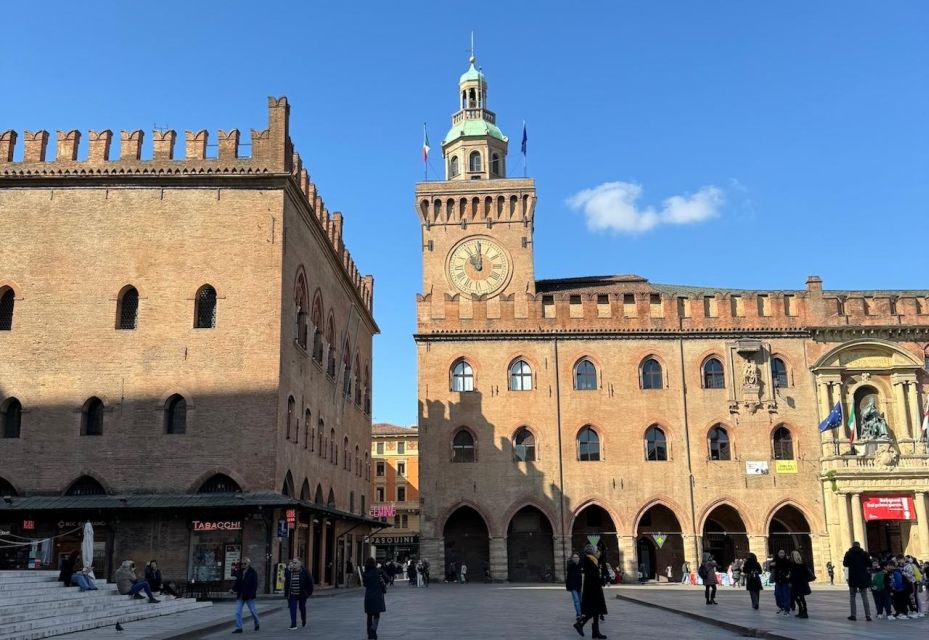 Bologna Walking Tour With Tower Sky View and Archiginnasio