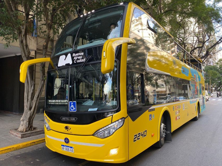 Buenos Aires: Hop-On Hop-Off Bus With Audio Guide & Free City Pass