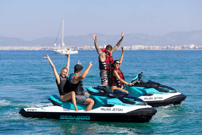 Calanova: Double Jet Ski Excursion With Guide